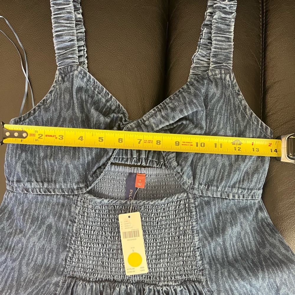 NWT Pilcro Ikat Denim Mini Sundress - Picture 8 of 8